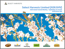 Select Harvests 2018 AGM Presentation