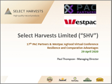 Select Harvests PAC Partners Conference April 2020
